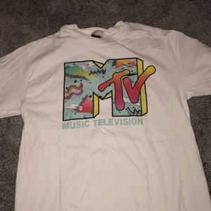 White MTV tsjirt